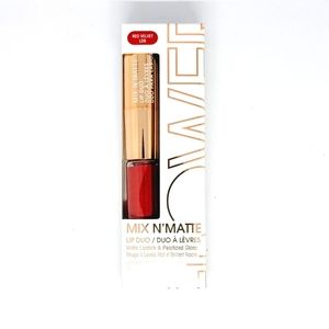 FLOWER Beauty MIX N' MATTE Lip Duo Red Velvet Matte Lipstick & Pearlized Gloss